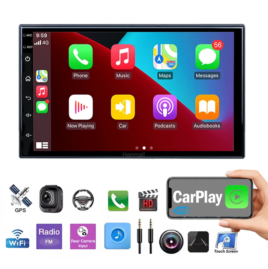 TS18A 9 Inch 8 Core Android Car Stereo - Supports CarPlay, Android TS18A 9 Inch 8 Core Android Car Stereo - Supports CarPlay, Android